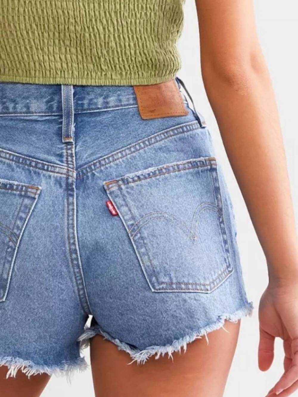 Distressed Levi’s 501 button up shorts